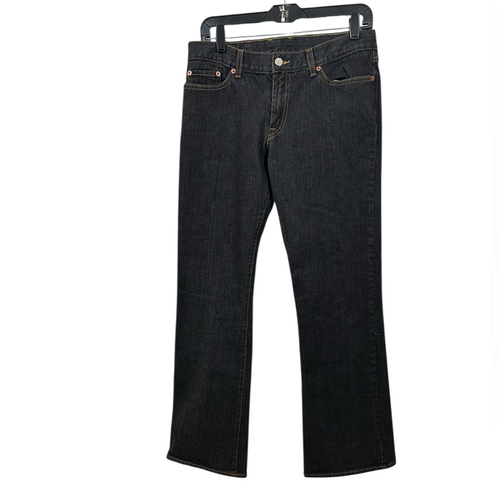 LUCKY BRAND Dungarees of America Black Women’s Denim Mid Rise Flare Jeans 12/31